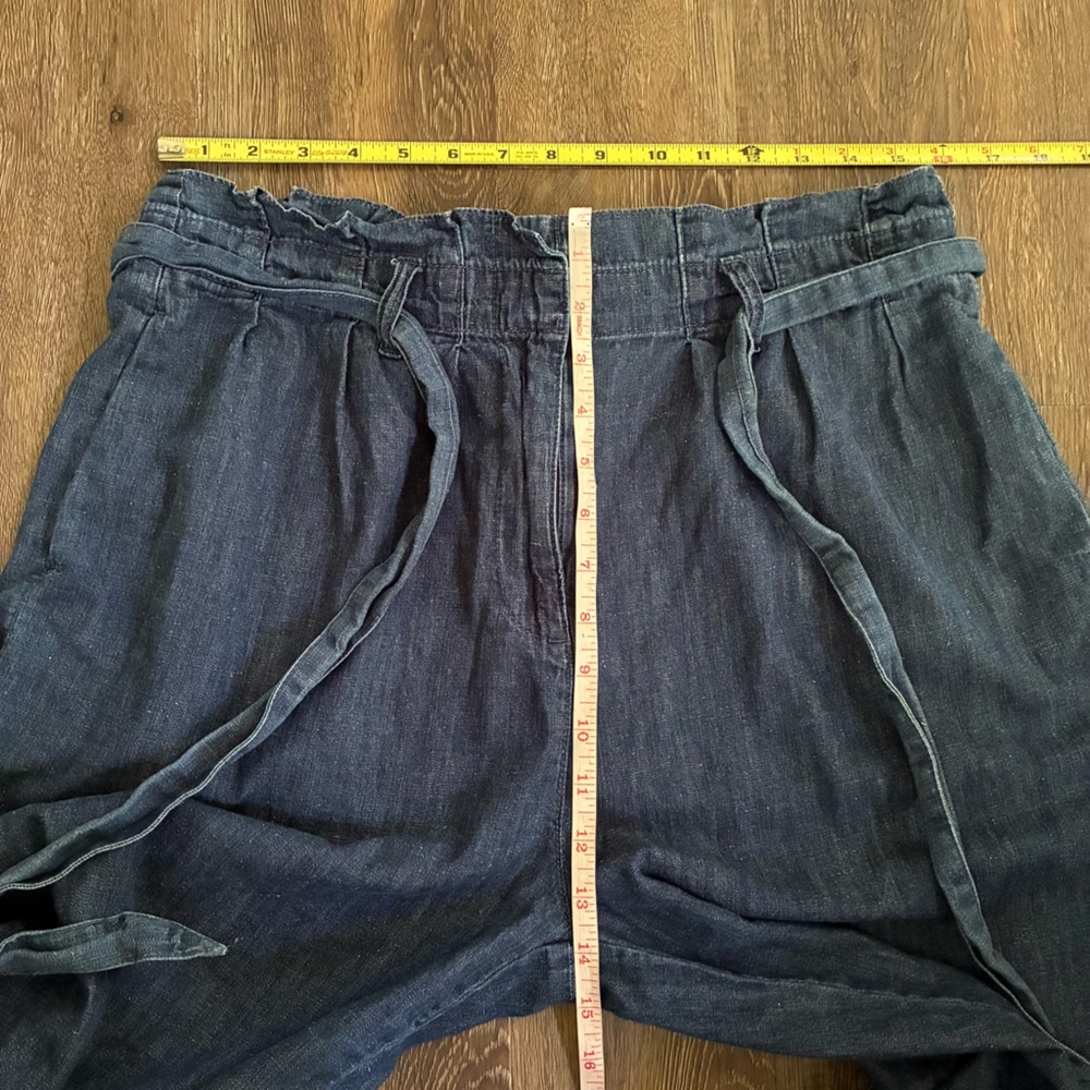 J. Crew High Rise Paper-bag Pant In Chambray - Picture 5 of 6